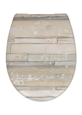 Toiletzitting Cedo Pastel Wood Grijs Bruin Toiletzitting Cedo Pastel Wood Grijs Bruin