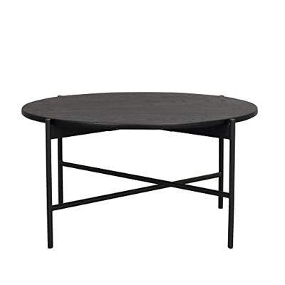 Rowico Home Skye Ronde Houten Salontafel Ø 89 cm - Zwart