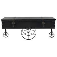 Salontafel 110x55x43 cm MDF en vurenhout - thumbnail