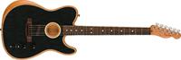 Fender Acoustasonic Player Telecaster Brushed Black met gigbag - thumbnail