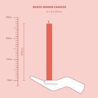 Bolsius rustiek tafelkaars olive - thumbnail