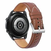 Premium Leather bandje - Bruin - Garmin Vivoactive 6 / Vivoactive 5 / Vivoactive 3 - thumbnail