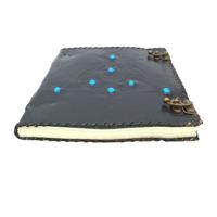 Spiritueel Notitieboekje - Pentagram (25 x 33 cm) - met Edelstenen - thumbnail