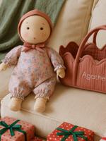 Mijn 1e pop en zijn wieg van aanpasbare stof rozenhout - thumbnail