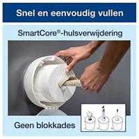 Toiletpapierdispenser Tork T9 Elevation SmartOne klein wit 681000 - thumbnail