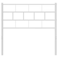 Hoofdbord 100 cm metaal wit - thumbnail