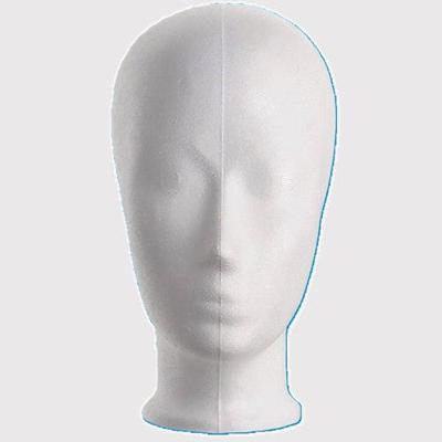 Pruikenkop wit hoogte 25 cm kind