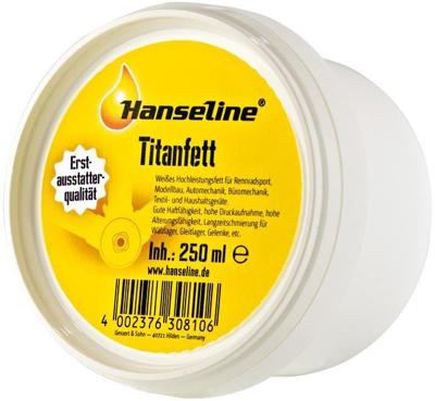 Hanseline vet "titanfett" grease haneline "titanfett" 250ml Hanseline vet "titanfett" grease haneline "titanfett" 250ml