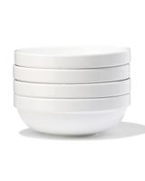 HEMA Schaaltje ⌀15x5.2cm porselein wit - 4 stuks (wit) - thumbnail