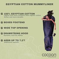 Cocoon Mummy Liner 100% Egyptian Cotton Lakenzak Tuareg - thumbnail
