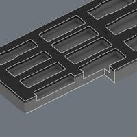 Wera 9825 Schuimrubberen Inzetstukken | Zonder gereedschap - 05137325001 - thumbnail