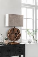 MUST Living Tafellamp 'All Around the World' Teakhout, 70cm - thumbnail