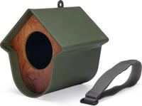 SingingFriend Pindakaaspothouder Evie Mosgroen Houtmotief - thumbnail