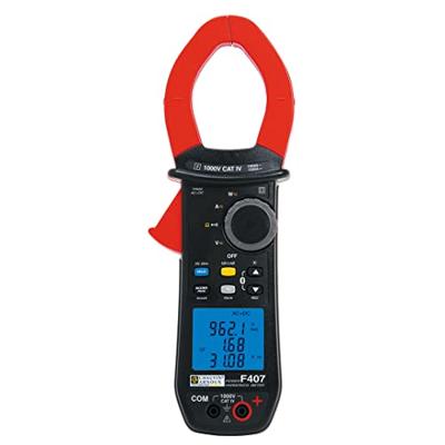 Chauvin Arnoux F407 Stroomtang Digitaal Datalogger CAT IV 1000 V Weergave (counts): 10000 Chauvin Arnoux F407 Stroomtang Digitaal Datalogger CAT IV 1000 V Weergave (counts): 10000
