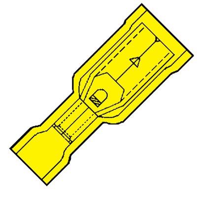Vol. Nylon Geïsoleerde Rondstekerhuls M5 voor 4,0-6,0 mm2 ea