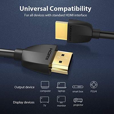 HDMI-Kabel Vention AAIBG Zwart 1,5 m HDMI-Kabel Vention AAIBG Zwart 1,5 m
