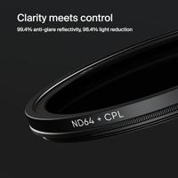 Urth 46mm Circular Polarizing (CPL) + ND64 Lens Filter (Plus+) - thumbnail
