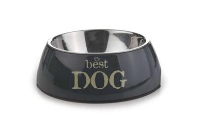 Hondenvoerbak rond Best Dog grijs 18 cm