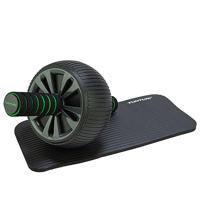 Tunturi Trainingswiel Deluxe l brede buikspiertrainer l incl kniemat - thumbnail