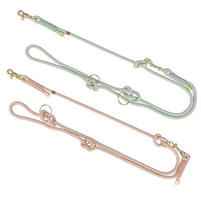 Trixie soft rope hondenriem verstelbaar saliegroen / mint - thumbnail