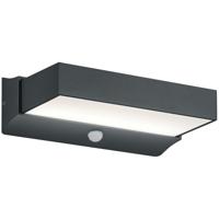 Stijlvolle LED Buitenwandlamp met Bewegingssensor - 11W - Warm Wit 3000K - IP65 Waterdicht - Mat Antraciet - Aluminium - thumbnail