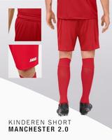 JAKO 4400K Short Manchester 2.0 Kids - Sportrood - 104 - thumbnail