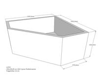 Xenz beterbad baddrager voor cyprus 145x145cm - thumbnail