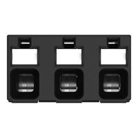WAGO 2086-3123/300-000 Printklem 1.50 mm² Aantal polen 3 Zwart 1 stuk(s) - thumbnail