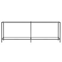 Wandtafel 220x35x75,5 cm gehard glas transparant - thumbnail