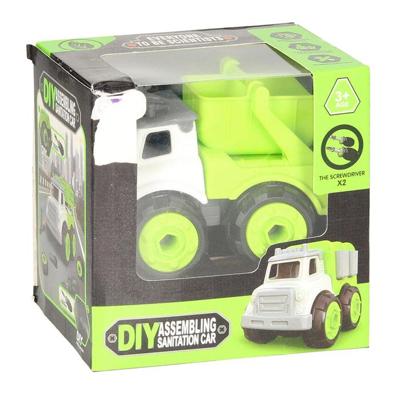 Kiepwagen met Schroefbare Wielen - Groen