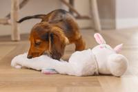 Beeztees Puppy flatino unicorn lo wit 74cm - thumbnail