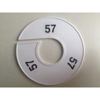 Maatring 11 cm wit/zwart 57 - thumbnail