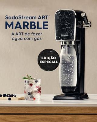 SODASTREAM Soda- en bruiswatermaker - ART Marble - 1 x 1L vaatwasbestendige fles - 1 x 60L gasvulling