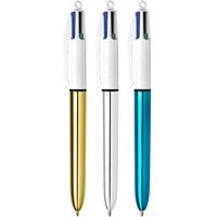 Pen Bic Shine Silver Wit (12 Onderdelen) - thumbnail