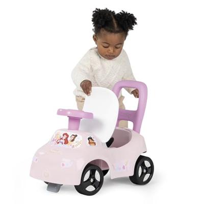 Smoby - 2 in 1 kinderautodrager - Disney Princess - Doos onder het zadel + claxon - Vanaf 10 maanden - Made in France