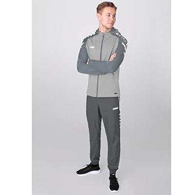 JAKO 6822 Jas Met Kap Performance - Zachtgrijs/Steengrijs - XL