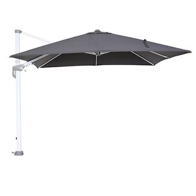 Hawaii zweefparasol 300x300 wit/donkergrijs zonwering Garden Impressions - Garden impressions