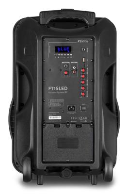 Fenton FT15LED draagbare, actieve 800W PA-speaker