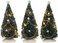 Luville General Christmas tree with flashing lights 3 pieces - thumbnail
