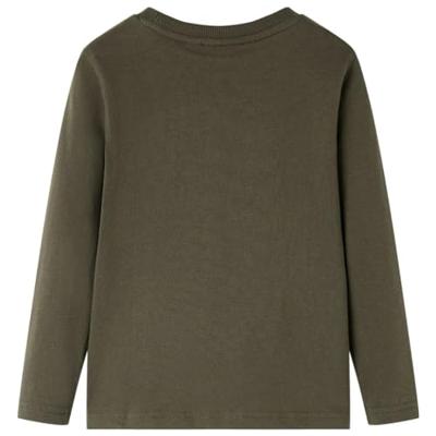 VidaXL Kindershirt met lange mouwen 104 kakikleurig
