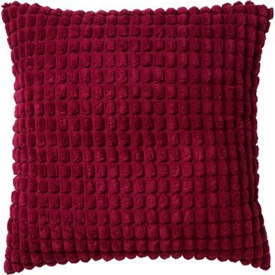 Dutch Decor - ROME - Kussenhoes 45x45 cm - 100% polyester - effen kleur - Red Plum - donkerroze Dutch Decor - ROME - Kussenhoes 45x45 cm - 100% polyester - effen kleur - Red Plum - donkerroze