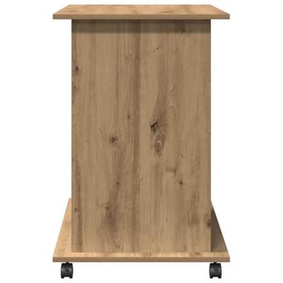 Computerbureau 80x50x75 cm bewerkt hout artisanaal eikenkleur - thumbnail