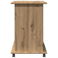 Computerbureau 80x50x75 cm bewerkt hout artisanaal eikenkleur - thumbnail
