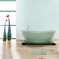 MSV Badkamerkleedje|badmat voor op de vloer - creme wit - 45 x 70 cm - thumbnail