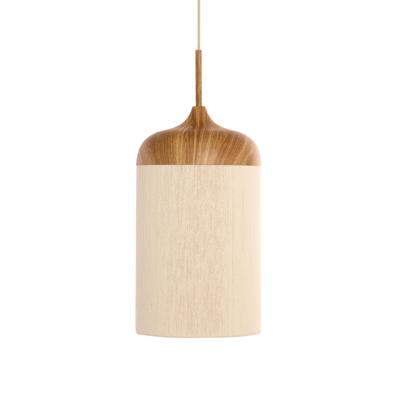 Light & Living Hanglamp 'Dania' Houtlook en touw, 28cm