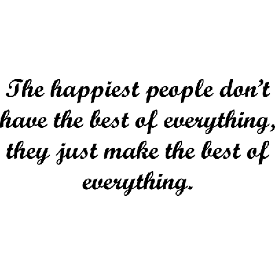 The happiest people - Muursticker