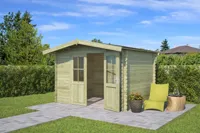 Blokhut Baltimore 292x230 Olijfgroen Geimpregneerd Outdoor Life - Outdoor life - thumbnail