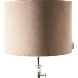 Rivièra Maison Lampenkap 'Cylinder' Velvet, Ø40cm, kleur Zand
