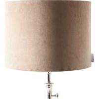 Rivièra Maison Lampenkap 'Cylinder' Velvet, Ø40cm, kleur Zand - thumbnail