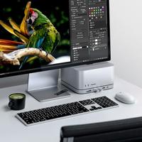 Satechi USB-C Stand/hub Mac mini/Studio (SSD) - Silver - thumbnail